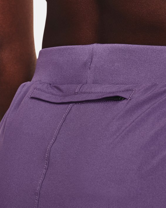 Women's UA Fly-By Elite 3'' Shorts, Purple, pdpMainDesktop image number 3